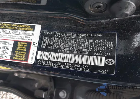 2016 Toyota Camry Se из США, поврежденный, VIN 4T1BF1FK0GU130946